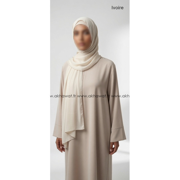 Grand hijab 100 % coton - Modal léger