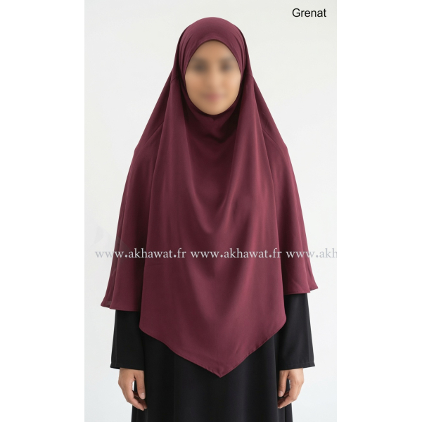 Light microfibre khimar - 90cm