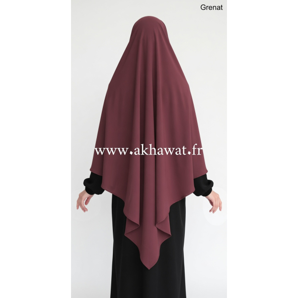 Light microfibre khimar - 120 cm