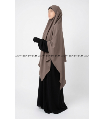 Light microfibre khimar - 145 cm