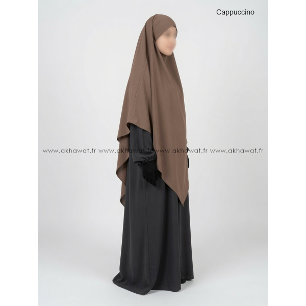 Light microfibre khimar - 145 cm