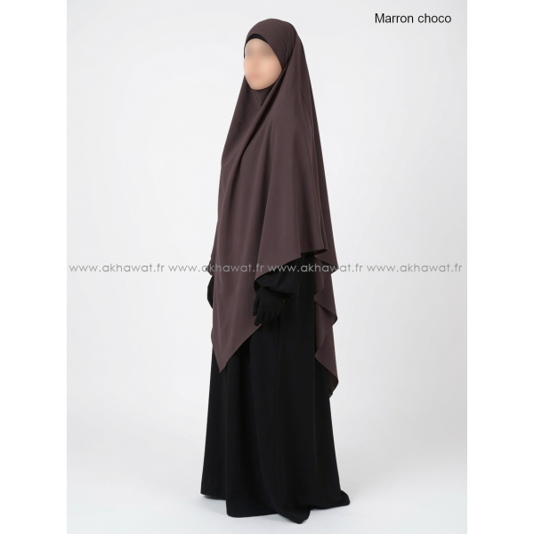Light microfibre khimar - 145 cm