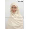 Hijab bonnet plissé - Tout mousseline crêpe
