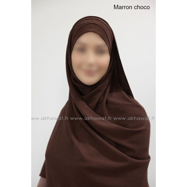 Hijab bonnet plissé - Tout mousseline crêpe
