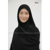 Hijab bonnet plissé - Tout mousseline crêpe