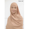 Hijab bonnet plissé - Tout mousseline crêpe
