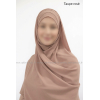 Hijab bonnet plissé - Tout mousseline crêpe