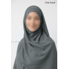Hijab bonnet plissé - Tout mousseline crêpe
