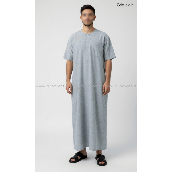 Cotton style IKAF Qamis - Short sleeves