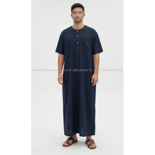 Qamis IKAF style coton - Manches courtes