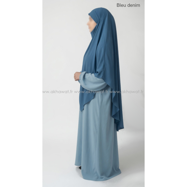 Light microfibre khimar - 125 cm