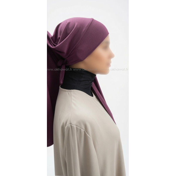 Hijab with tie band - Modal Cotton
