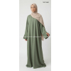 Linen style Abaya in Viscose