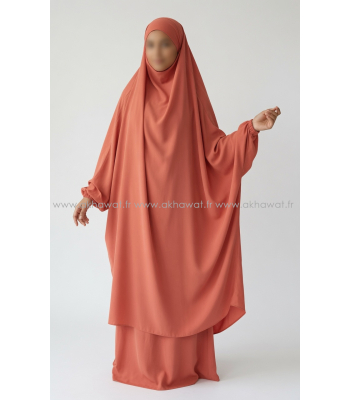 Light microfiber straight skirt Jilbab