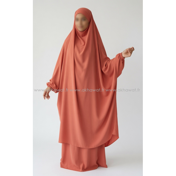 Light microfiber straight skirt Jilbab