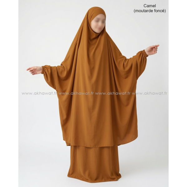Light microfiber straight skirt Jilbab