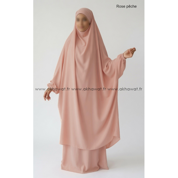 Jilbab semi-papillon Microfibre Léger