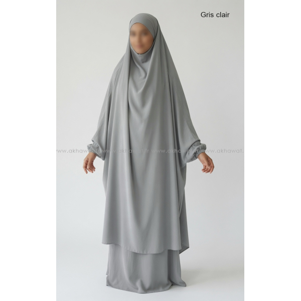 Light microfiber straight skirt Jilbab