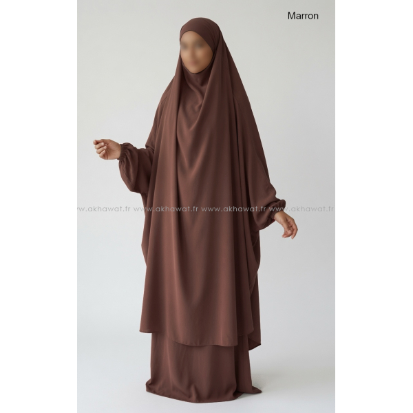 Jilbab semi-papillon Microfibre Léger