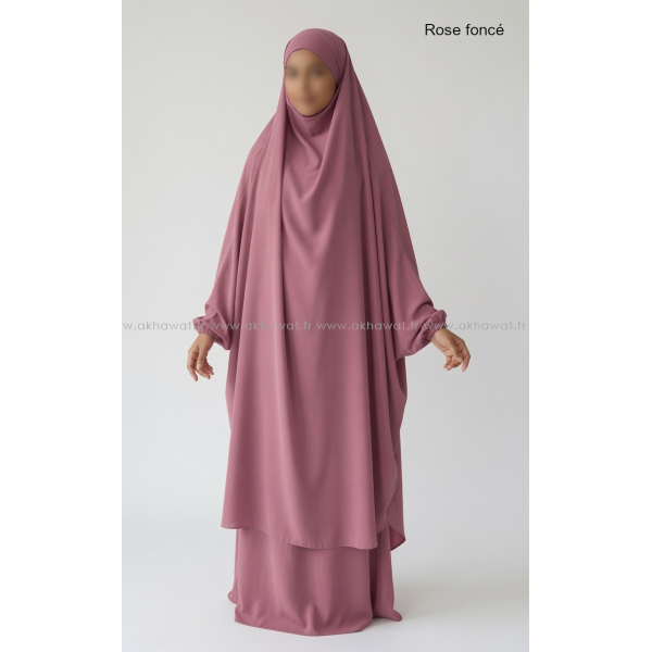 Jilbab semi-papillon Microfibre Léger