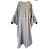 Ruffled sleeves large abaya