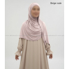 Hijab bonnet intégré simple - Jersey