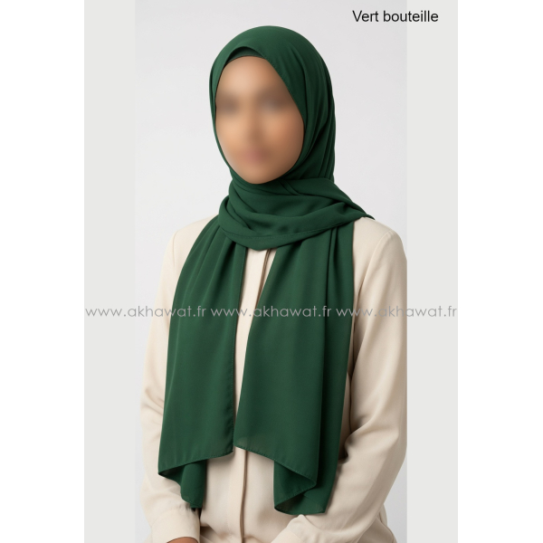 Opaque crepe Hijab - Rectangle
