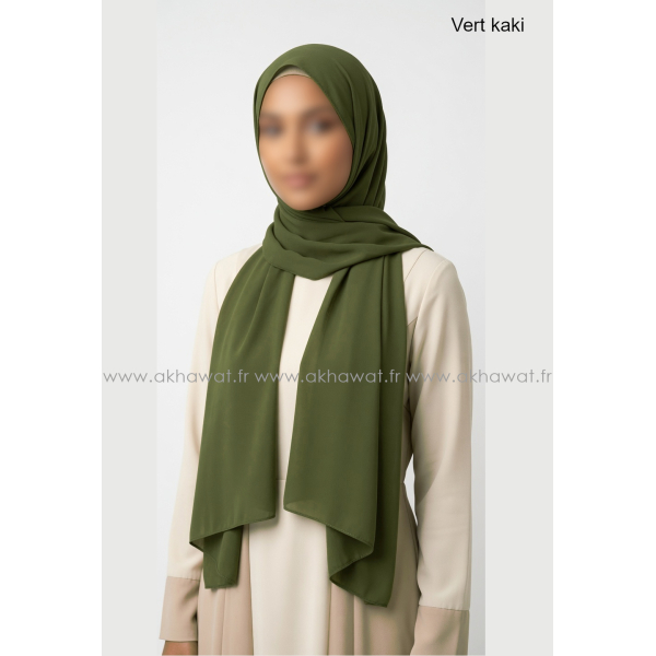 Opaque crepe Hijab - Rectangle