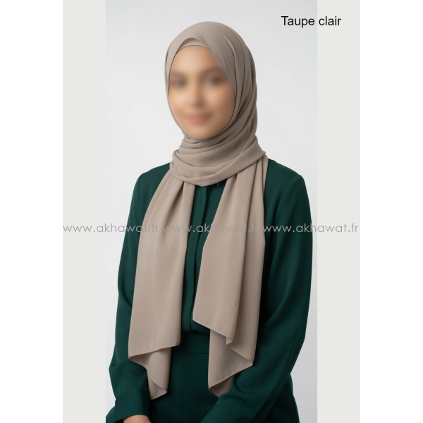 Opaque crepe Hijab - Rectangle