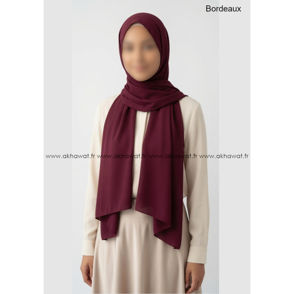Opaque crepe Hijab - Rectangle