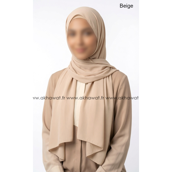 Opaque crepe Hijab - Rectangle