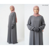 Abaya évasée manches tulipe - Soie de Médine