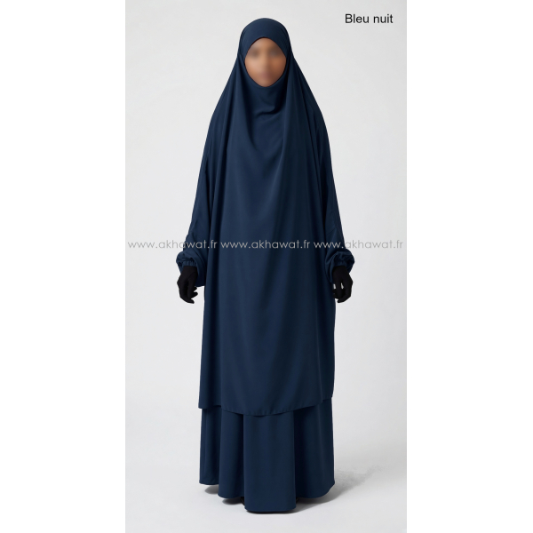 Jilbab Microfibre Léger 2 pièces jupe - El bassira