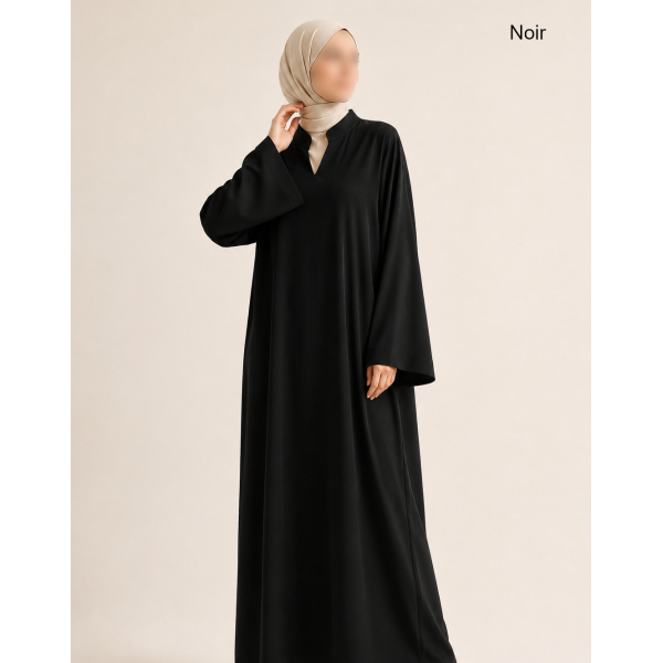 Abaya ample crêpe épaisse