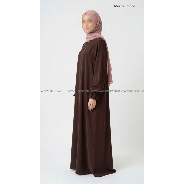 Abaya évasée manches tulipe - Soie de Médine