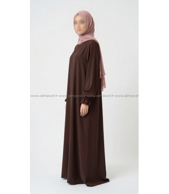 Abaya évasée manches tulipe - Soie de Médine