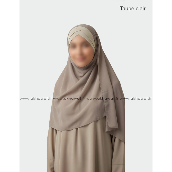 Ready to wear - Crossed hijab - Crepe & Viscose