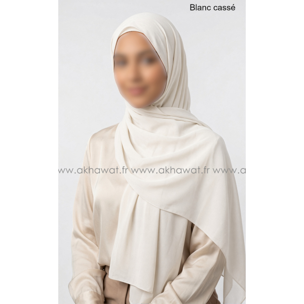 Hijab mousseline crêpe - 170x70 cm