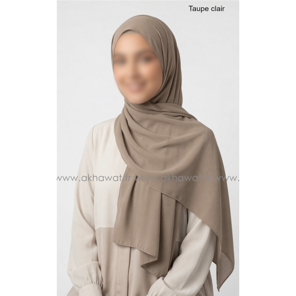 Light crepe hijab - Rectangle