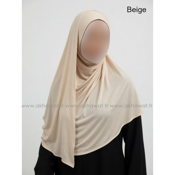 Hijab à enfiler avec ouverture pour Lunettes/Ecouteurs