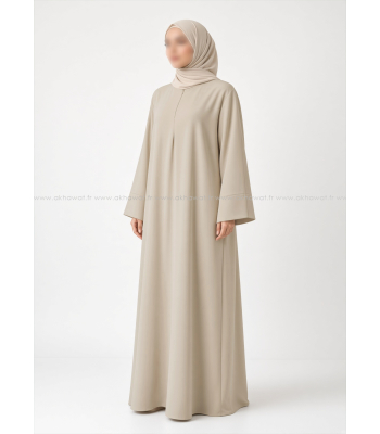 Abaya crêpe épaisse - Qualité +