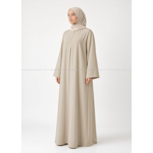 Abaya crêpe épaisse - Qualité +