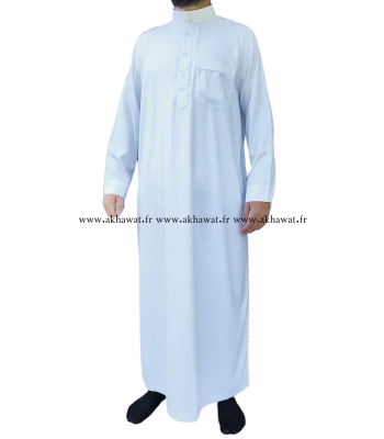 Qamis col mao - Qualité supérieure