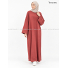 Abaya molleton - manches droites