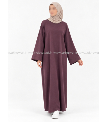 Abaya molleton - manches droites