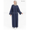 Abaya molleton - manches droites