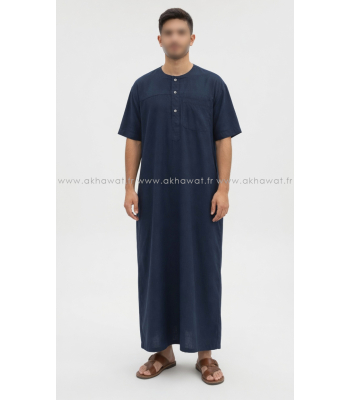 Qamis IKAF style coton - Manches courtes