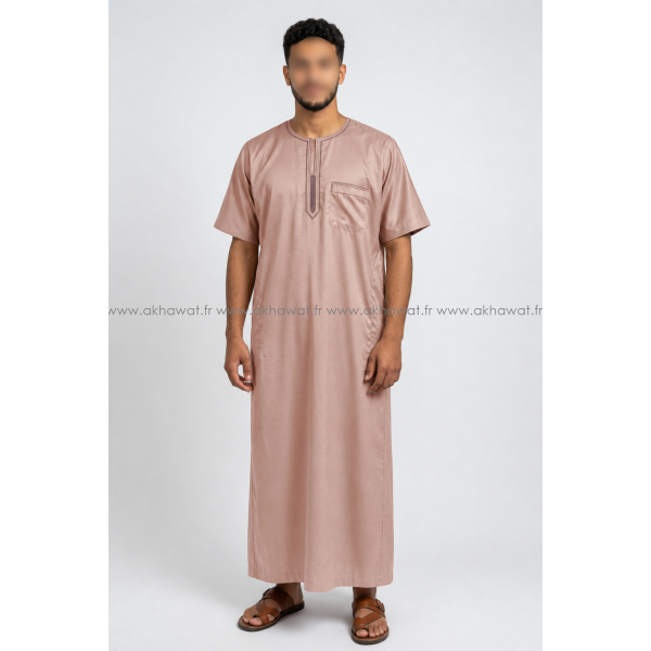 Embroided Short sleeves Qamis