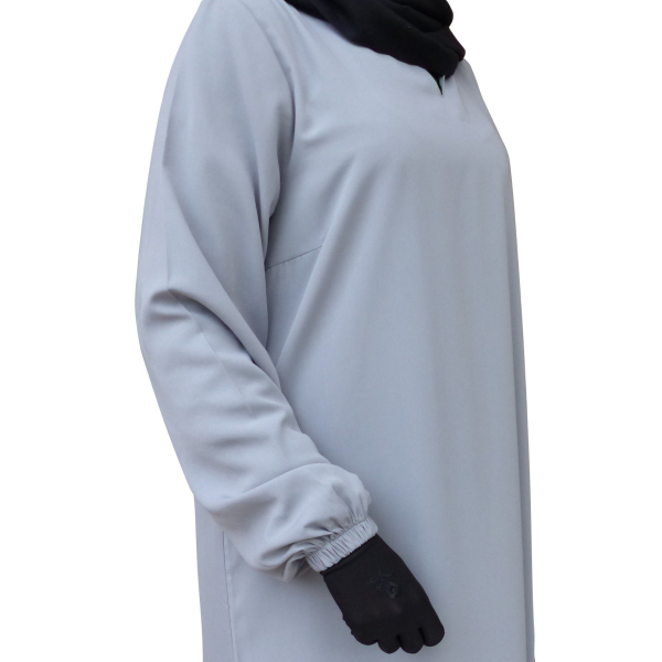 Abaya manches élastiquées - Microfibre léger - El bassira