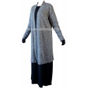 Long cardigan - heather fabric